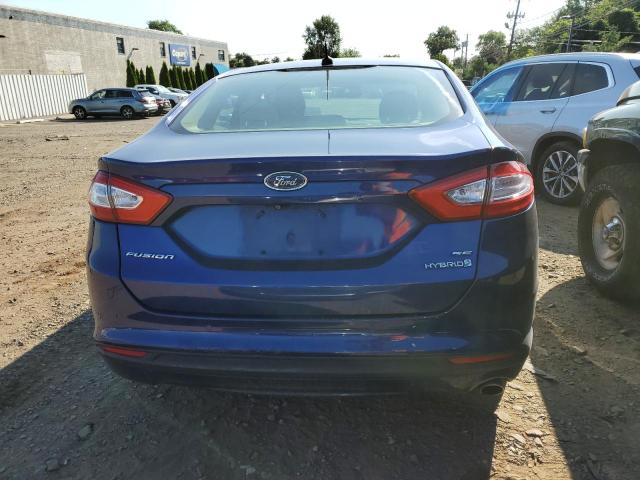 3FA6P0LU7DR217710 - 2013 FORD FUSION SE HYBRID BLUE photo 6