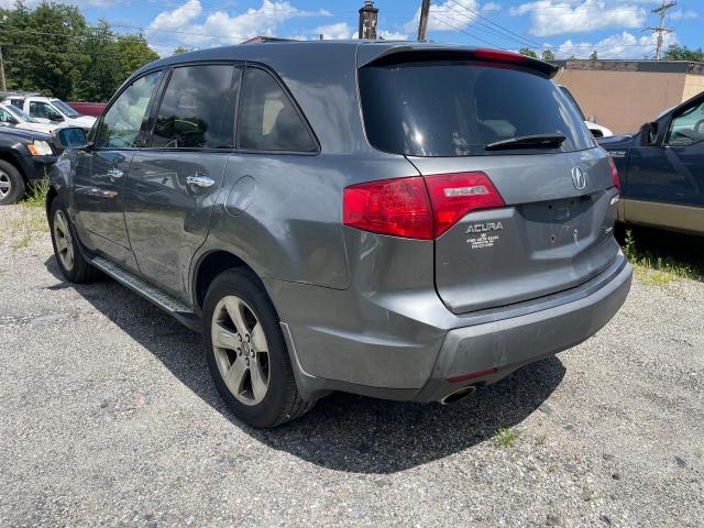 2HNYD28528H516669 - 2008 ACURA MDX SPORT CHARCOAL photo 3