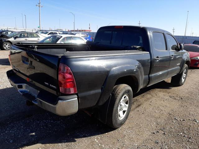 5TEMU52N76Z181246 - 2006 TOYOTA TACOMA DOUBLE CAB LONG BED BLACK photo 4