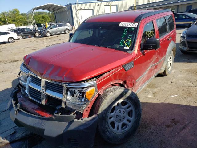 1D8GT28K98W123667 - 2008 DODGE NITRO SXT RED photo 2