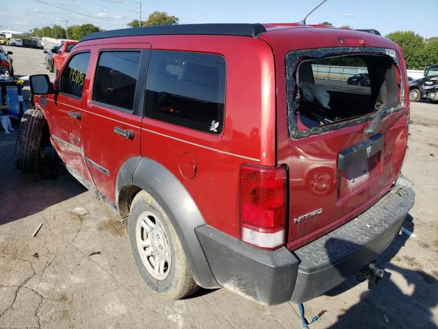 1D8GT28K98W123667 - 2008 DODGE NITRO SXT RED photo 3