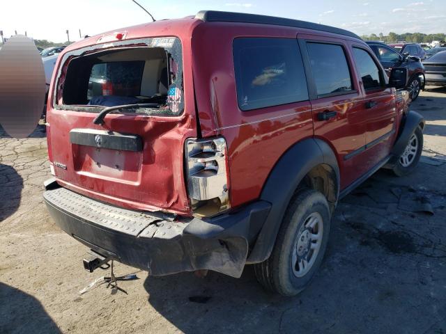 1D8GT28K98W123667 - 2008 DODGE NITRO SXT RED photo 4