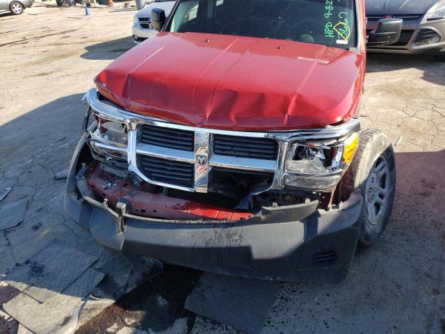 1D8GT28K98W123667 - 2008 DODGE NITRO SXT RED photo 9