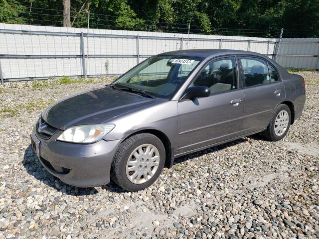 2HGES165X4H607325 - 2004 HONDA CIVIC LX GRAY photo 1