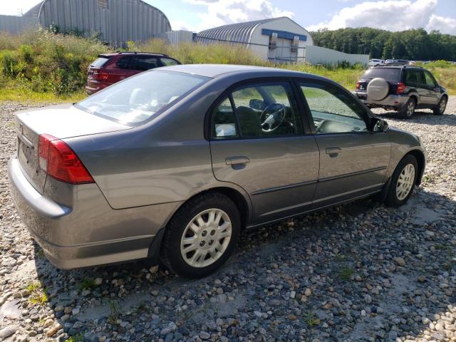 2HGES165X4H607325 - 2004 HONDA CIVIC LX GRAY photo 3