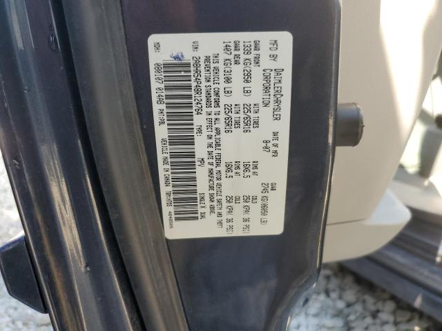 2A8HR54P48R124764 - 2008 CHRYSLER TOWN & COU TOURING BLUE photo 13