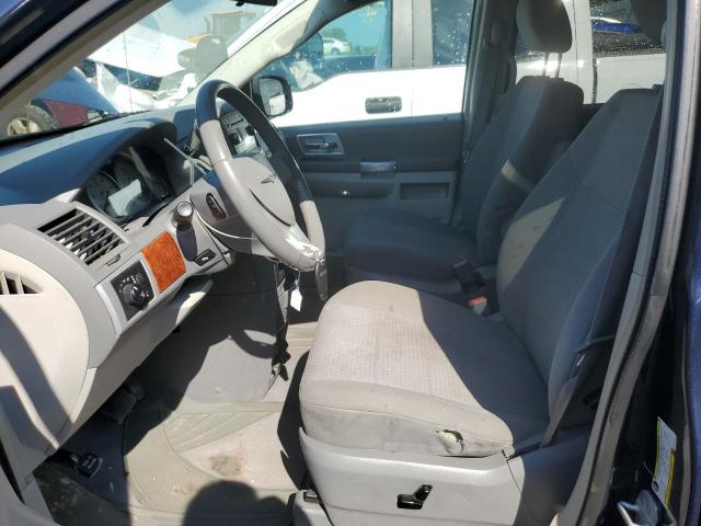 2A8HR54P48R124764 - 2008 CHRYSLER TOWN & COU TOURING BLUE photo 7