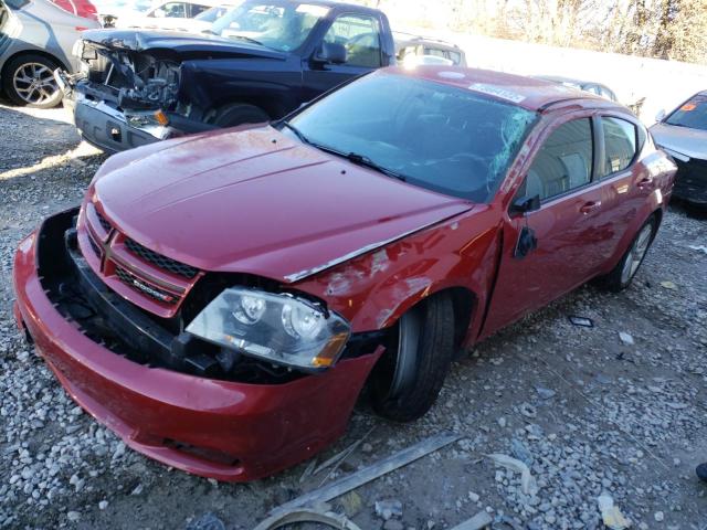 1C3CDZAB3EN149376 - 2014 DODGE AVENGER SE RED photo 1