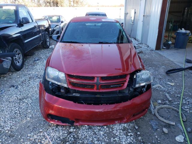 1C3CDZAB3EN149376 - 2014 DODGE AVENGER SE RED photo 5