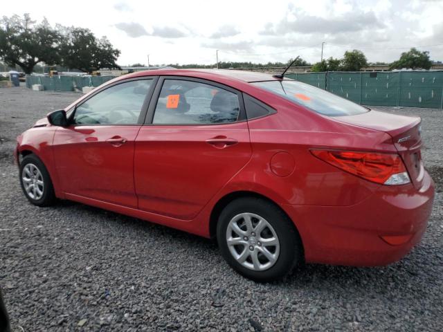 KMHCT4AE3DU535503 - 2013 HYUNDAI ACCENT GLS RED photo 2