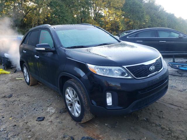 5XYKU4A74EG509896 - 2014 KIA SORENTO BLACK photo 1