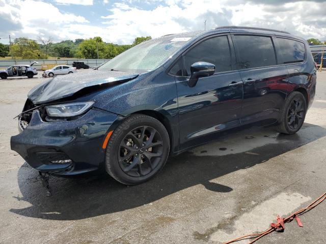2C4RC1BG5NR118489 - 2022 CHRYSLER PACIFICA TOURING L BLUE photo 1