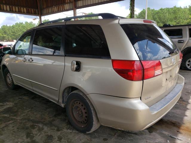 5TDZA23C05S381116 - 2005 TOYOTA SIENNA CE GOLD photo 2