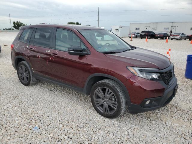 5FNYF8H52MB001660 - 2021 HONDA PASSPORT EXL BURGUNDY photo 4