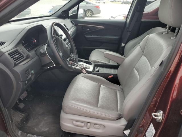 5FNYF8H52MB001660 - 2021 HONDA PASSPORT EXL BURGUNDY photo 7