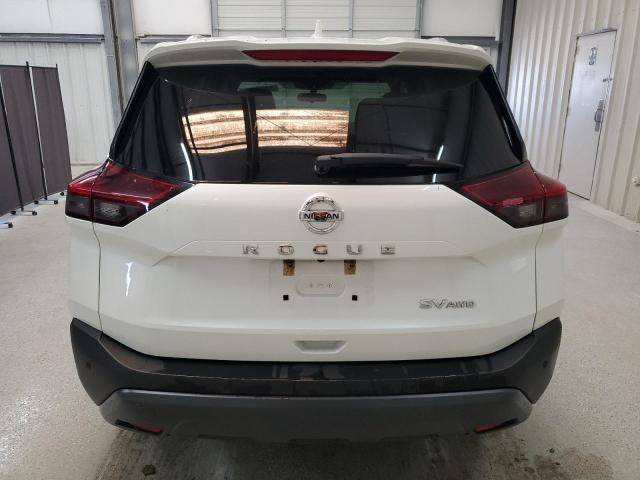 5N1AT3BB0MC773949 - 2021 NISSAN ROGUE SV WHITE photo 6