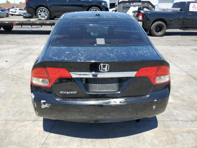 2HGFA16929H500755 - 2009 HONDA CIVIC EXL BLACK photo 6