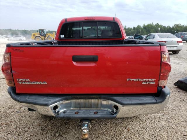 5TETX62N26Z247081 - 2006 TOYOTA TACOMA PRERUNNER ACCESS CAB RED photo 6