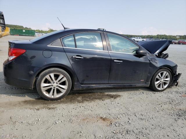 1G1PH5S96B7308700 - 2011 CHEVROLET CRUZE LTZ BLACK photo 3