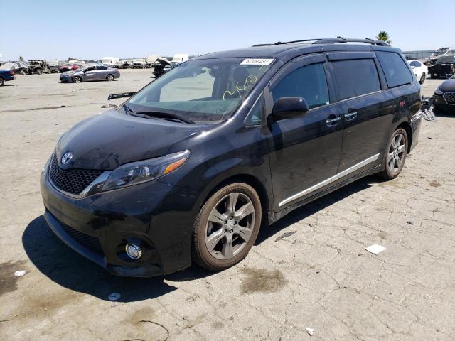 5TDXZ3DCXHS898660 - 2017 TOYOTA SIENNA SE BLACK photo 1