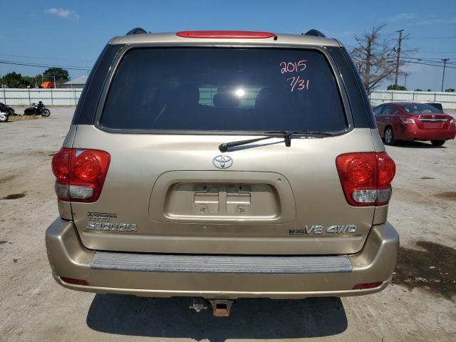 5TDBT44A56S262015 - 2006 TOYOTA SEQUOIA SR5 TAN photo 6