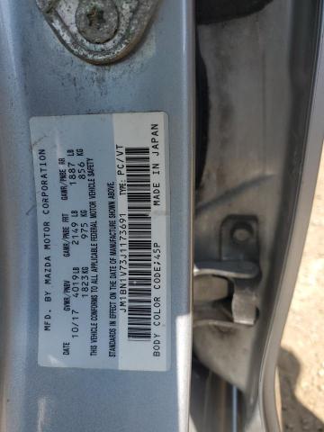JM1BN1V73J1173691 - 2018 MAZDA 3 TOURING 银色 照片 13