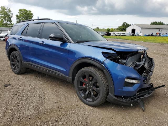 1FM5K8GC8LGB02801 - 2020 FORD EXPLORER ST BLUE photo 4