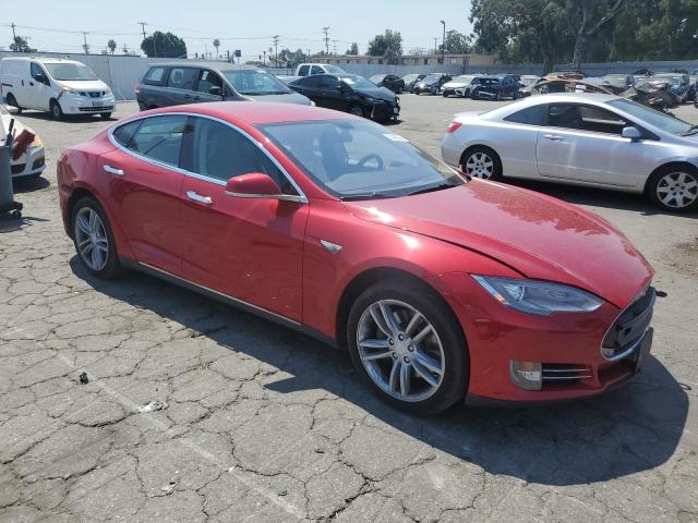 5YJSA1H1XEFP44495 - 2014 TESLA MODEL S 红色 照片 4