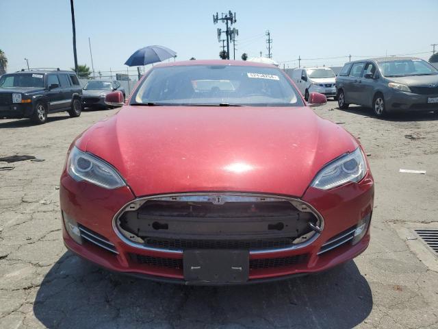 5YJSA1H1XEFP44495 - 2014 TESLA MODEL S 红色 照片 5