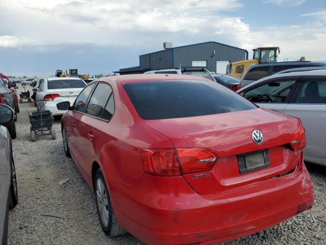 3VWDX7AJ3CM349990 - 2012 VOLKSWAGEN JETTA SE RED photo 2