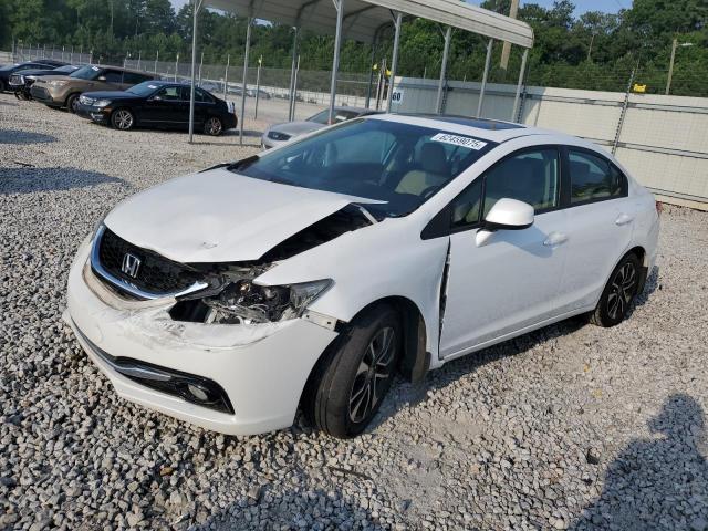 19XFB2F92DE030930 - 2013 HONDA CIVIC EXL WHITE photo 1