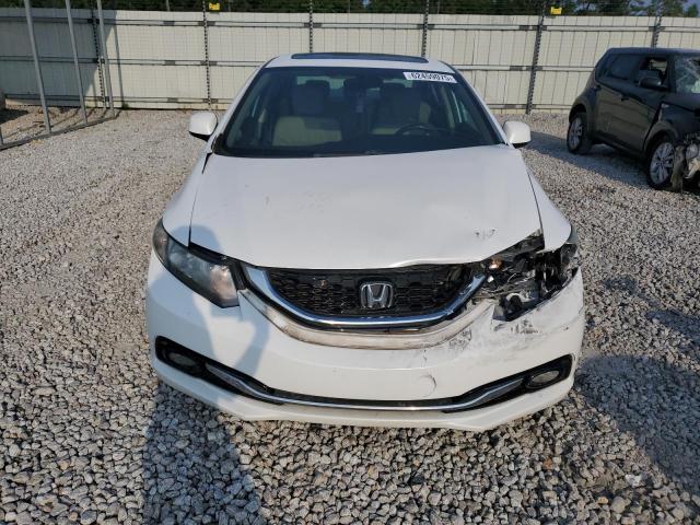 19XFB2F92DE030930 - 2013 HONDA CIVIC EXL WHITE photo 5