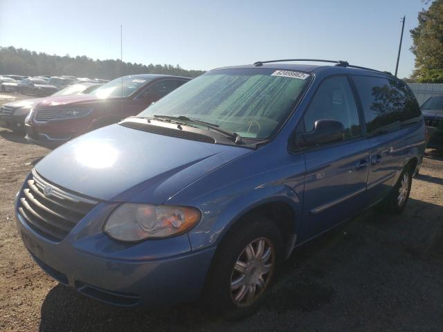 2A8GP54L37R147658 - 2007 CHRYSLER TOWN & COU TOURING ლურჯი ფოტო 2