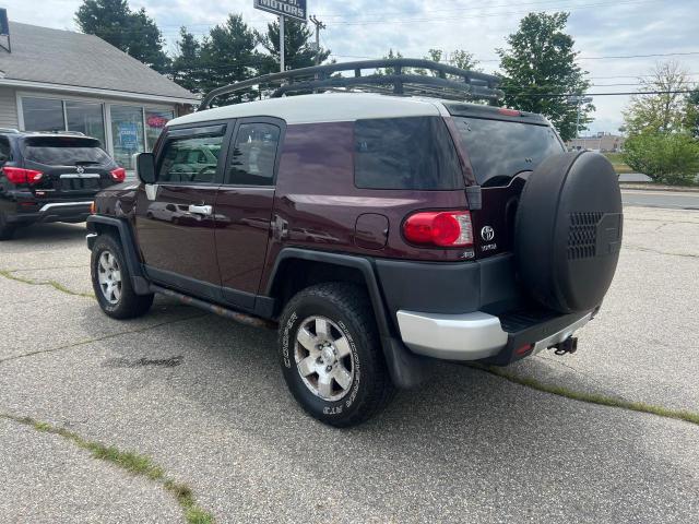 JTEBU11F170075043 - 2007 TOYOTA FJ CRUISER MAROON photo 3