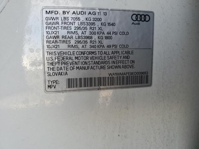 WA1WMAFE9ED009653 - 2014 AUDI Q7 PRESTIGE WHITE photo 13