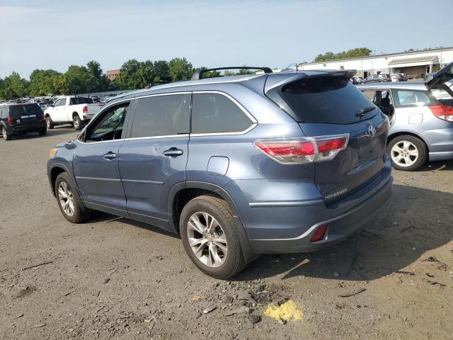 5TDJKRFH6ES059784 - 2014 TOYOTA HIGHLANDER XLE Կապույտ լուսանկար 2
