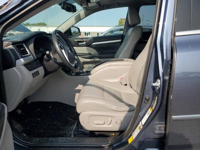 5TDJKRFH6ES059784 - 2014 TOYOTA HIGHLANDER XLE Կապույտ լուսանկար 7