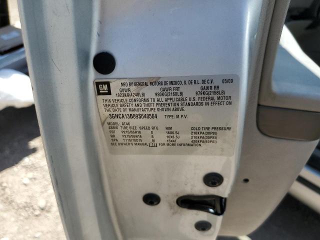 3GNCA13B89S640564 - 2009 CHEVROLET HHR LS 灰色 照片 12