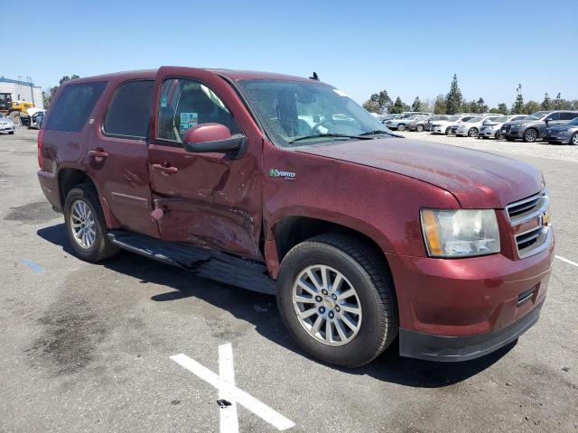 1GNFC13589R171299 - 2009 CHEVROLET TAHOE HYBRID MAROON photo 4