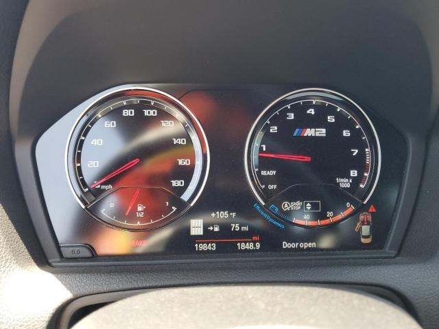 WBS2U7C00L7E16607 - 2020 BMW M2 COMPETITION BLACK photo 9