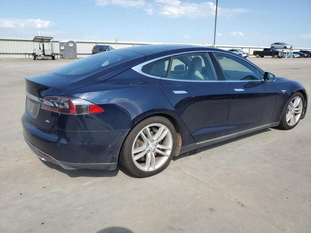 5YJSA1H17EFP67474 - 2014 TESLA MODEL S ლურჯი ფოტო 3