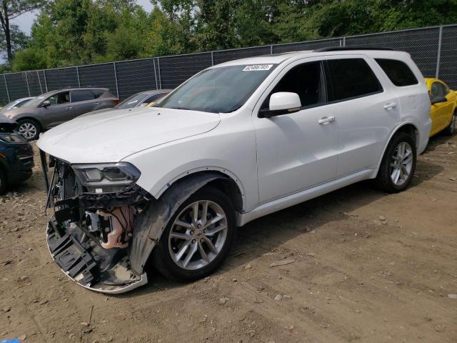 1C4RDJDG8NC134253 - 2022 DODGE DURANGO GT WHITE photo 1