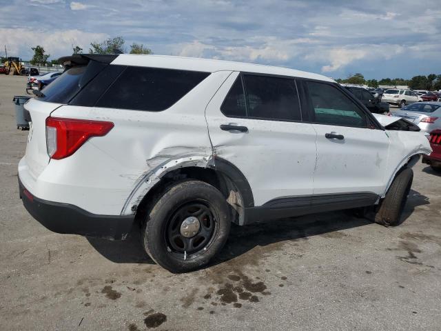 1FM5K8AB2MGB53437 - 2021 FORD EXPLORER POLICE INTERCEPTOR 白色 照片 3