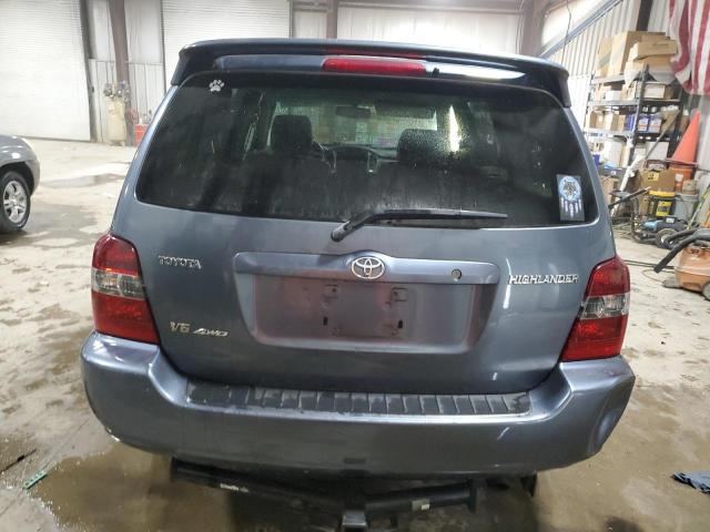 JTEEP21A670208720 - 2007 TOYOTA HIGHLANDER SPORT BLUE photo 6