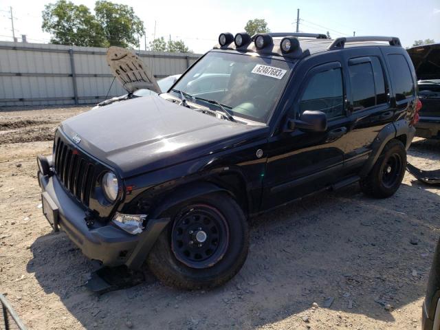 1J4GL38K06W115923 - 2006 JEEP LIBERTY RENEGADE BLACK photo 1