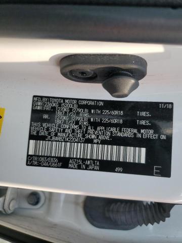 JTJBARBZ1K2204137 - 2019 LEXUS NX 300 BASE 白色 照片 13