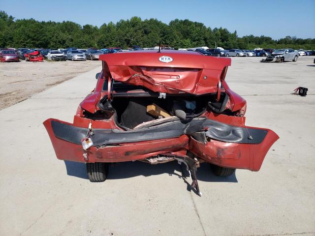 KNADE223796498727 - 2009 KIA RIO BASE RED photo 6