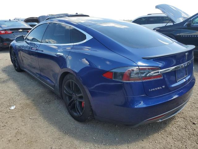 5YJSA1E4XFF118218 - 2015 TESLA MODEL S ლურჯი ფოტო 2