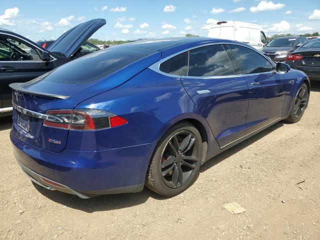 5YJSA1E4XFF118218 - 2015 TESLA MODEL S ლურჯი ფოტო 3