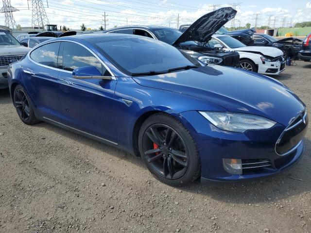 5YJSA1E4XFF118218 - 2015 TESLA MODEL S ლურჯი ფოტო 4
